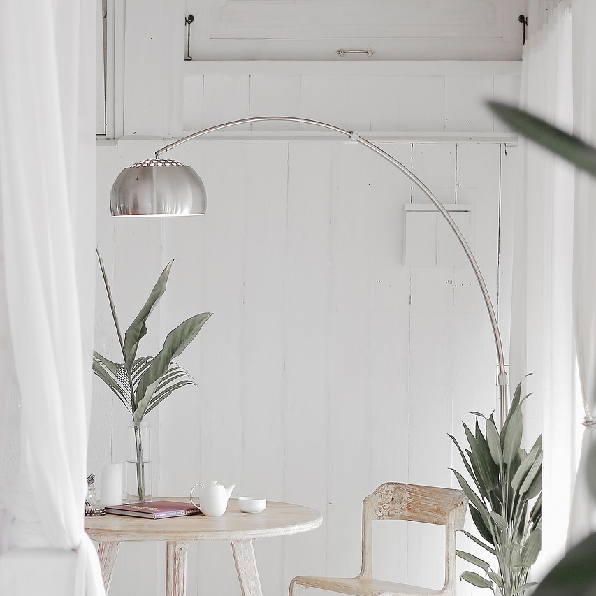 minimalist cleaning interior white modern